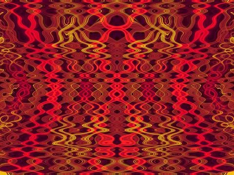 Retro vintage psychedelic pattern Red and yellow retro vintage psychedelic... Stock Photos