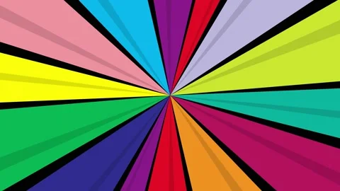 Retro vintage rays striped background in pop-art style video. Stock Footage 147343632