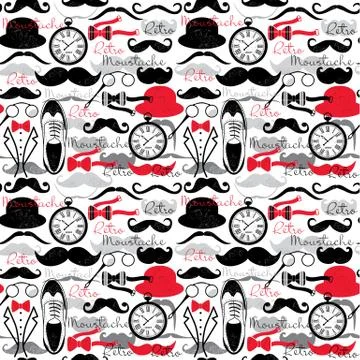 Retro vintage seamless pattern. Stock Illustration