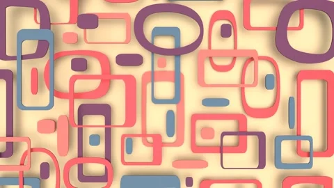 Retro vintage Shape Background pattern Illustration Stock Footage 140973507