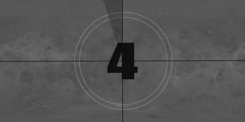 Retro vintage style countdown animated video . Top five countdown, neon lig.. Stock Footage 296623874