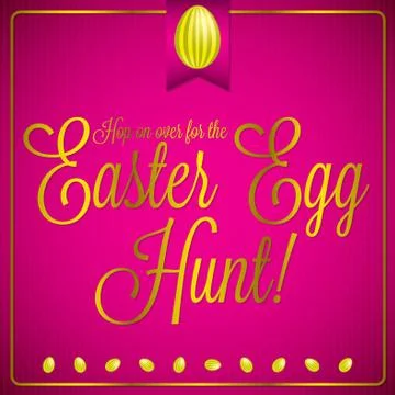 Retro vintage style Easter card in vector format. Stock Illustration