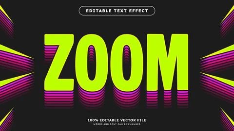 Retro Vintage Text Effect Zoom Layered Outline Style イラスト素材