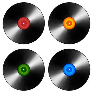 Retro Vinyl Disc Version 2018 Stock Illustration