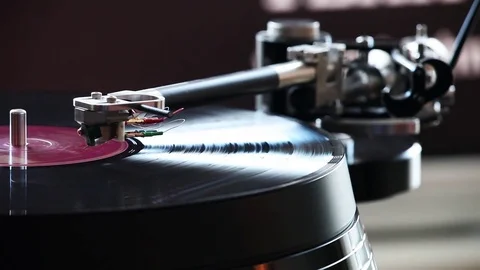 Retro Vinyl player Stock Footage 72343313