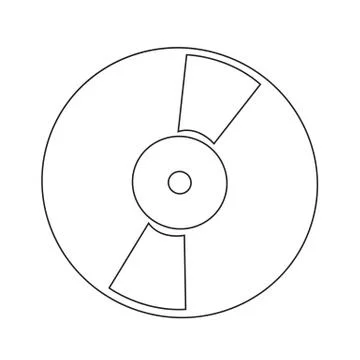 Retro vinyl record icon vector illustration Stock Illustration