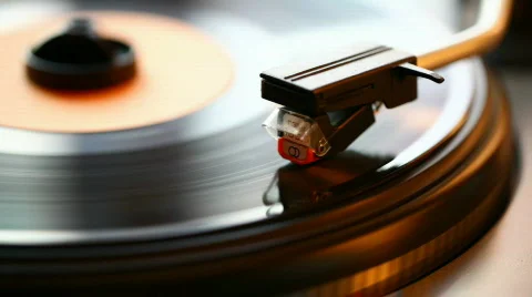 Retro vinyl turntable Stock Footage 770731