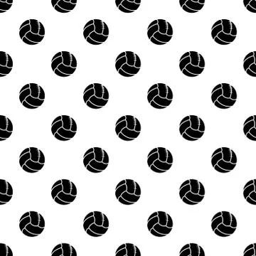 Retro volleyball pattern vector seamless 스톡 일러스트