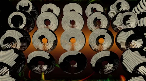Retro Vynils Animation VJ Loop Stock-Footage 57329864
