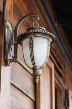 Retro wall lamp Stock Photos