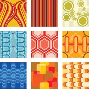 Retro wallpaper Stock Illustration