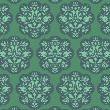Retro wallpaper seamless Stock Illustration
