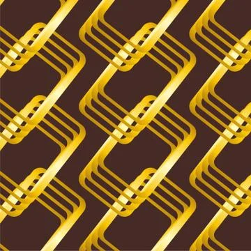 Retro wallpaper seamless Stock Illustration