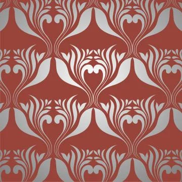 Retro wallpaper seamless Stock Illustration