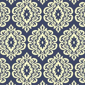 Retro wallpaper seamless Stock Illustration