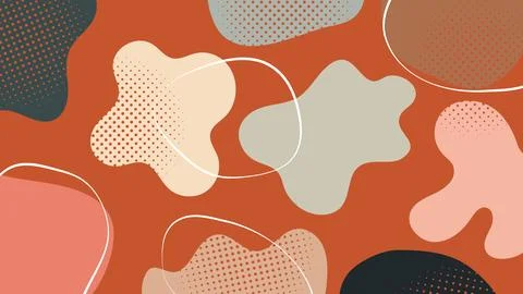 Retro warm abstract background Stock Illustration