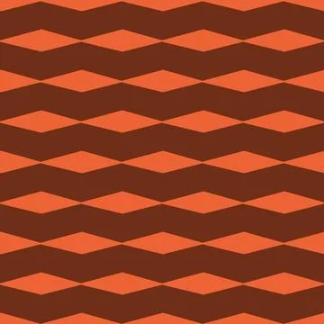 Retro Warm pattern in vintage style of the 60s and 70s Stock Illustration