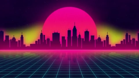 Retro Wave Background 04 Video stock 171233905
