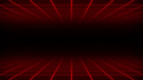 Retro wave lines,mirror effect red geometric lines,abstract futuristic back Stock Footage 164585756