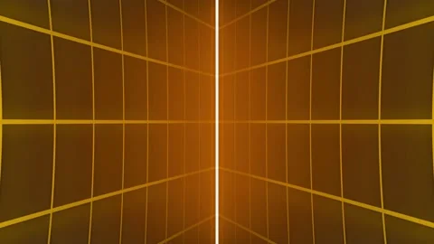 Retro wave lines,mirror effect yellow geometric lines,abstract futuristic back Stock Footage 164585754
