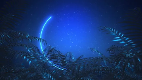 Retro wave, vaporwave style background. Abstract bright glowing Stockbeeldmateriaal 163552783