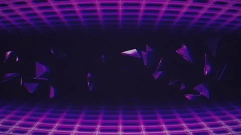 Retro Wave VHS Damage Stylized Illustration Illustrazione stock