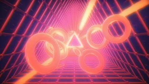 Retro Wave VHS Damage Stylized Illustration Illustrazione stock
