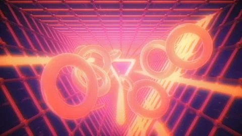Retro Wave VHS Damage Stylized Illustration Illustrazione stock