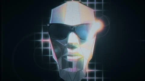Retro Wave VHS Damage Stylized Illustration Illustrazione stock