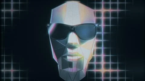 Retro Wave VHS Damage Stylized Illustration Illustrazione stock