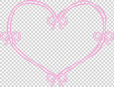 Retro Wavy Heart Frame with Bow Outline Stock Illustration