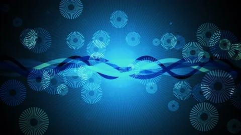 Retro Wavy Particles Background Stock Footage 52551266