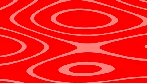 Retro wavy red and white background pattern seamless flow design Stock Footage 337161693