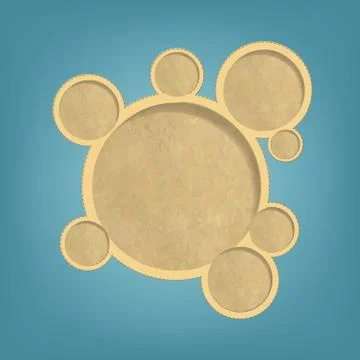 Retro web design bubbles Stock Illustration