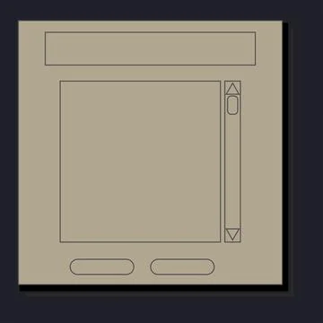 Retro Web Display Stock Illustration