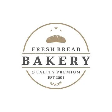 Retro wheat bread logo design template. Badge for bakery, home made bakery,.. Stockillustratie