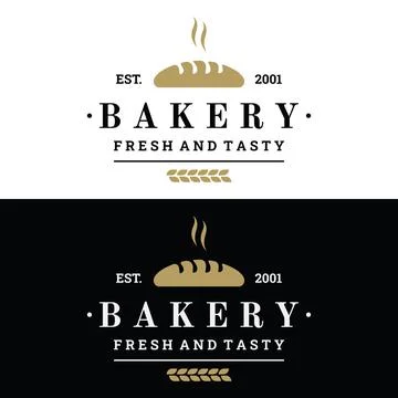 Retro wheat bread logo design template. Badge for bakery, home made bakery,.. Stockillustratie