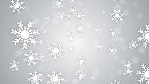 Retro White Snow Flakes Falling Stock Footage 317840234
