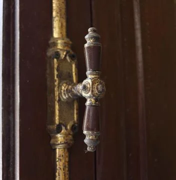 Retro window lock. Foto stock