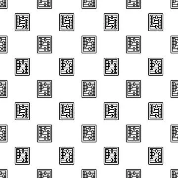Retro wood calculator pattern seamless Illustrazione stock