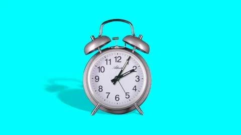 Retro, working alarm clock Video stock 124268792