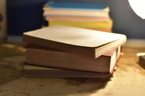 Retro workspace concept Stock Photos