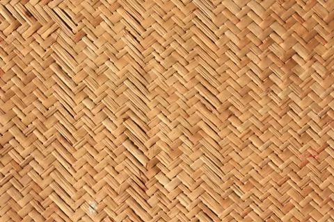 Retro woven wood pattern background. Stock Photos