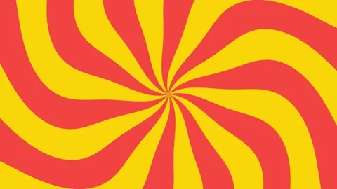 Retro yellow orange sunburst patterns rotate in hypnotic grid. vibrant psyc.. Stock Footage 346885141