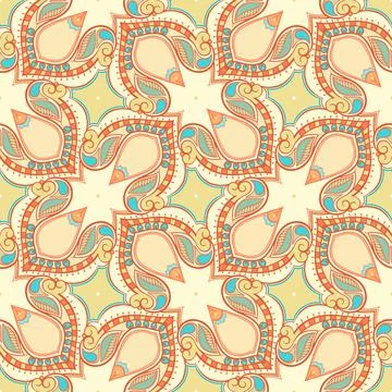 Retro yellow pattern Stock Illustration