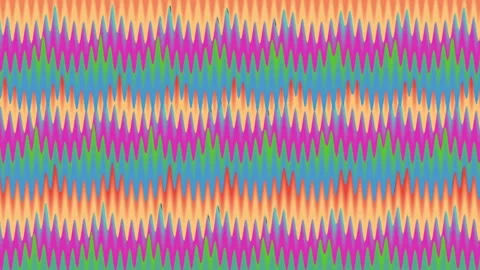 Retro Zigzag Geometric Pattern Looping Motion Graphic Stock Footage 335668037
