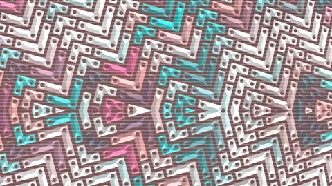 Retro Zigzag Signal Pattern with Scanline Interference Stockbeeldmateriaal 339050156