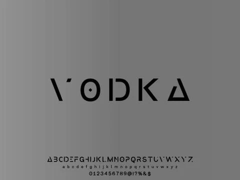 Retro.alphabet font.Typeface.Script.Shadow Effect.Handcrafted handwritten vec Stock Illustration