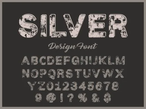 Retro.alphabet font.Typeface.Script.Shadow Effect.Handcrafted handwritten vec Stock Illustration