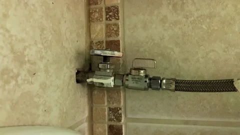 Retrofitted shutoff valve Stock-Footage 136383870